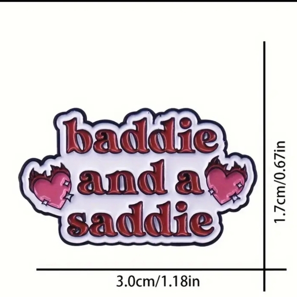'Baddie And A Saddie' Enamel Pin - Picture 6 of 6